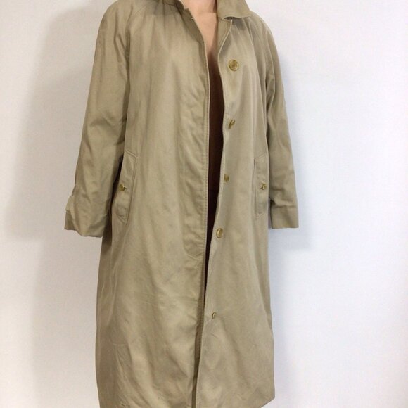Burberrys Trench Coat Made in England Womens Small - Picture 8 of 14